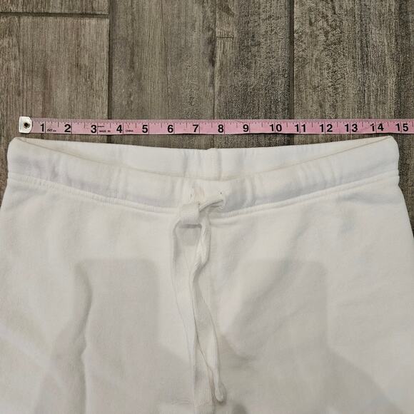 Frank & Eileen Catherine Favorite Sweatpants Women’s XS White Cotton Crop Wide - Picture 4 of 12